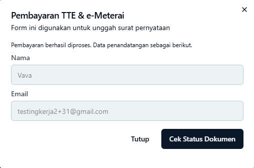 pengajuan TTE